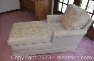 Vintage Skirted Chaise Lounge with Tags [Upstairs]